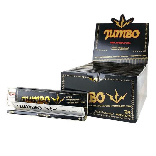 Jumbo Gold Kingsize Slim vloei + filtertips | 24 pakjes