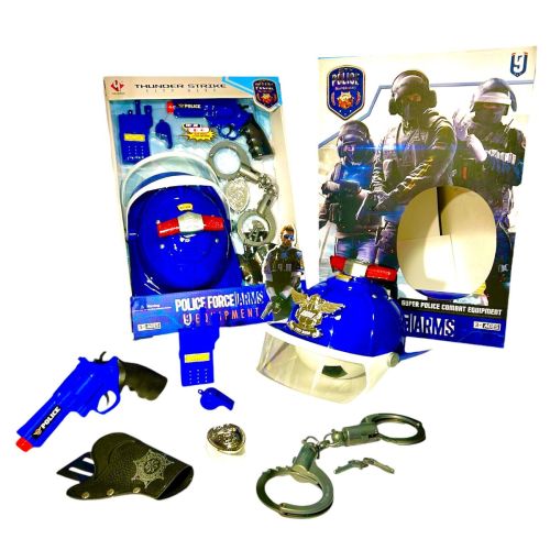 POLICE SET WITH LIGHT 3+