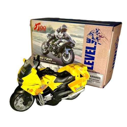 YELLOW MOTORBIKE WITH SOUND AND LIGHT