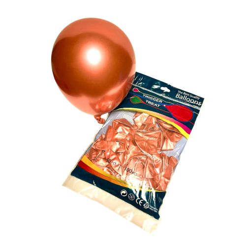 TRIGGER TREAT RED METALLIC HELIUM BALLOONS PACK/50 BALLOONS