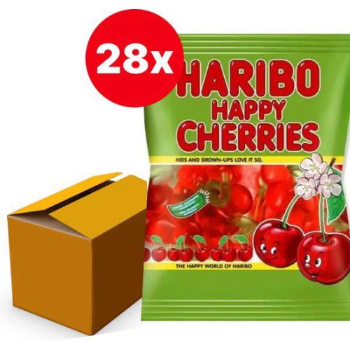 HARIBO HAPPY CHERRIES SNOEPGOED 28 ZAKJES X 75GR