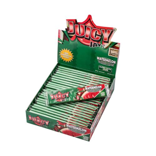 Juicy Jay's Watermeloen gearomatiseerde Kingsize vloei | 24 pakjes