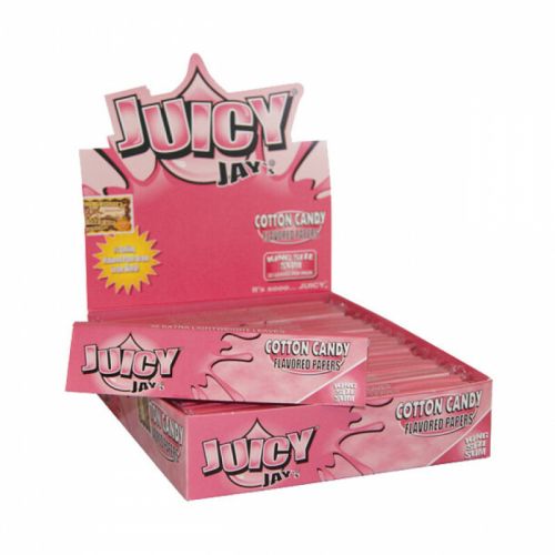 Juicy Jay's Suikerspin gearomatiseerde Kingsize Slim vloei | 24 pakjes