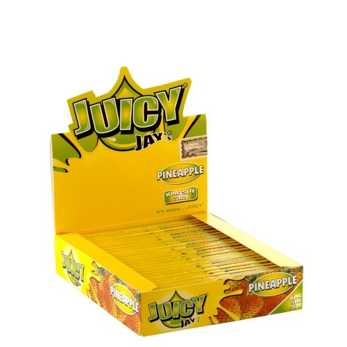 Juicy Jay's Ananas gearomatiseerde Kingsize Slim vloei | 24 pakjes