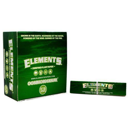 Elements green connoisseur papers + tips 24 stuks
