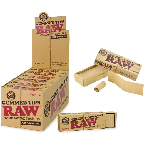 RAW Gummed Filtertips | 24 pakjes