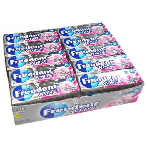 Freedent White Bubblemint Flavoured Chewing Gum 30 Pakjes