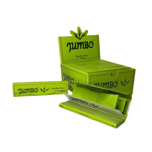 Jumbo Green vloei + filtertips | 24 pakjes