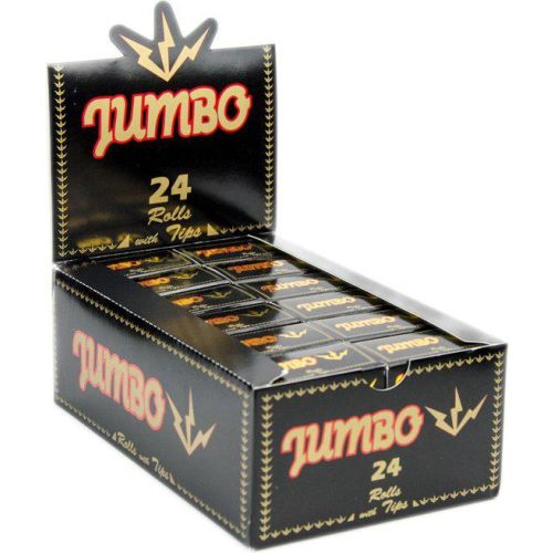 Jumbo Black rolls + filtertips | 24 pakjes