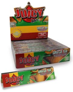 Juicy Jay's Jamaicaanse rum gearomatiseerde Kingsize Slim vloei | 24 pakjes