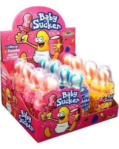 Babysucker lollipop and powder candy 12 stuks