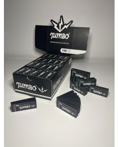Jumbo black filter tips 100 tips