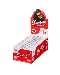 Smoking Red rolling papers regular size 50 booklets in a display