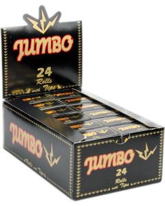 Jumbo Black rolls + filtertips | 24 pakjes