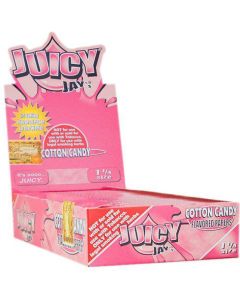 Juicy jays cotton candy flavored papers 1.1/4 size 24 stuks