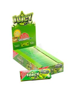Juicy Jay’s Groene Appel gearomatiseerde vloei, formaat 1.1/4 | 24 pakjes