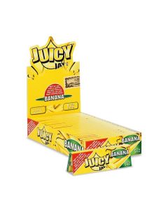 Juicy Jay’s Banana flavoured rolling papers 1.1/4 size | 24 stuks