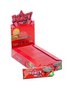 Juicy Jay’s Raspberry flavoured rolling papers 1.1/4 size | 24 stuks