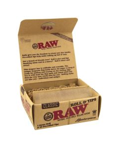 RAW® Masterpiece classic king size rolls & prerolled tips