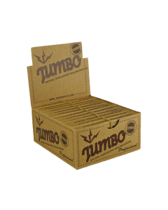 Papiers à rouler Jumbo Brown Kingsize Slim + Filtres à pointe | 24 Packs