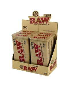 RAW® Prerolled tips in metal case