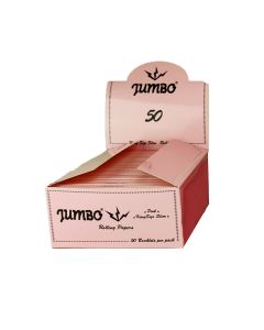 Papiers roulants Jumbo Pink Kingsize Slim | 50 packs