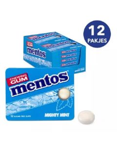 Mentos | Chewing-gum | Mighty Mint | 12 paquets