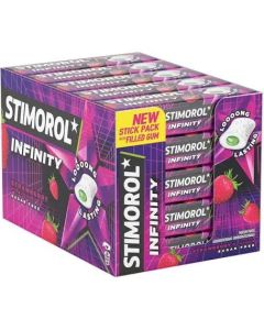 STIMOROL INFINITY STRAWBERRY CHEWING GUM BOX/25