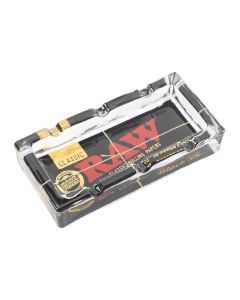Raw Black Glass Pack Ashtray