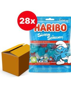 HARIBO DE SMURFEN SNOEPGOED 28 ZAKJES x 75 GR
