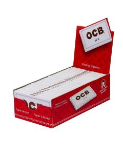 OCB NO.4 WHITE DOUBLE WINDOW ROLLING PAPERS BOX/25