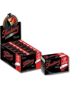 Smoking Deluxe rolls + tips | 4 meter per rol | 24 pakjes