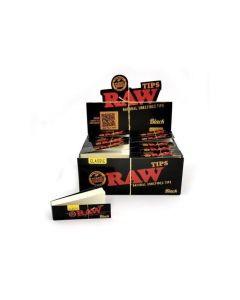RAW Black vloei + filtertips | 50 pakjes