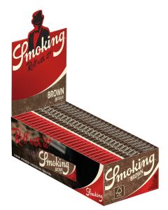 Smoking Brown Regular Slim rolling papers | 50 Packs