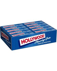 Hollywood | Chewing-gum | Menthol | Boîte de 30 paquets